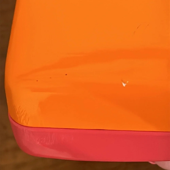 Kate Spade New York Pink/Orange Glasses Case GUC - Picture 7 of 8